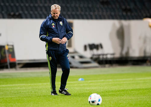 Sveriges förbundskapten Erik Hamrén