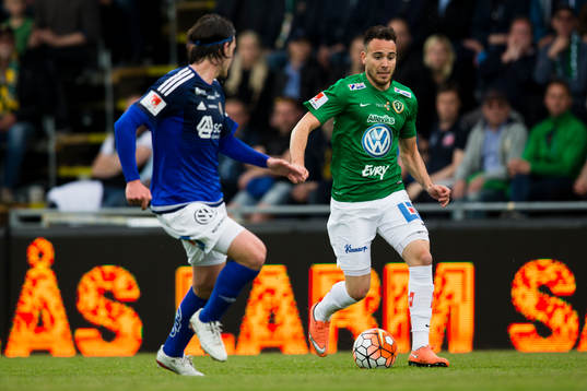 Sundsvalls Robin Tranberg mot Jönköpings Dzenis Kozica