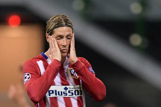 Atletico Madrids Fernando Torres deppar