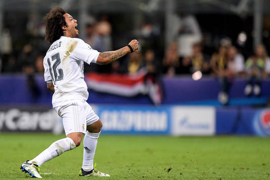 Real Madrids Marcelo jublar
