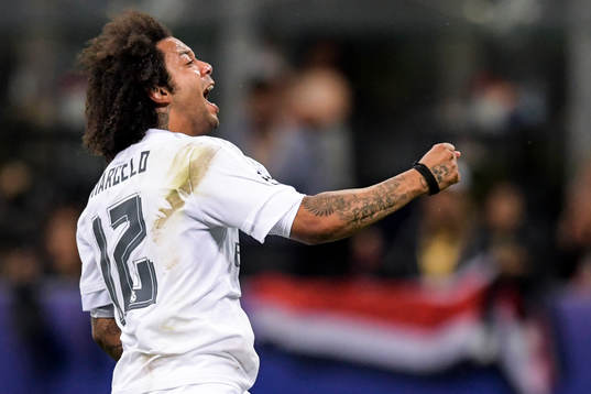 Real Madrids Marcelo jublar