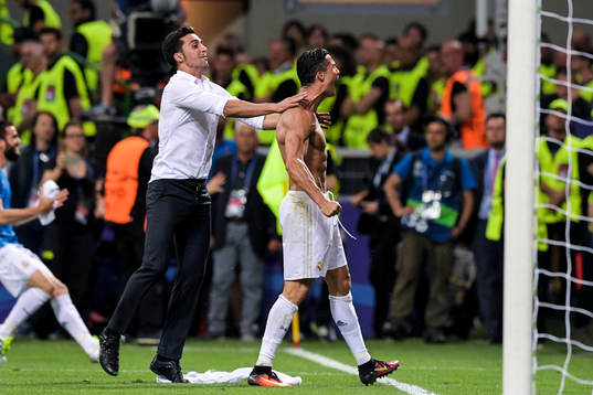 Real Madrids Cristiano Ronaldo jublar