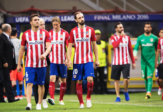 Atletico Madrids Koke och Juanfran deppar med sina