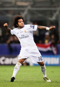 Real Madrids Marcelo jublar