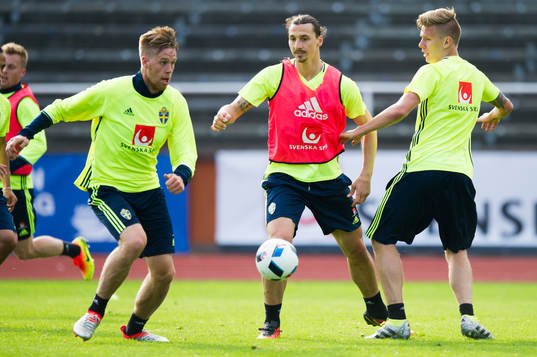 Pontus Jansson, Zlatan Ibrahimovic och Pontus Wernbloom