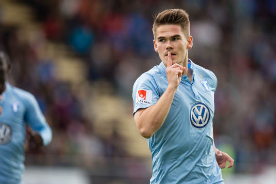 Malmö FFs Vidar Örn Kjartansson jublar