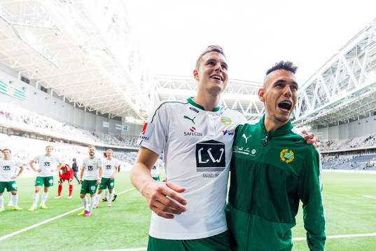 Hammarbys Richard Magyar och Alexssander Medeiros de