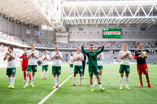 Hammarbys spelare tackar publiken