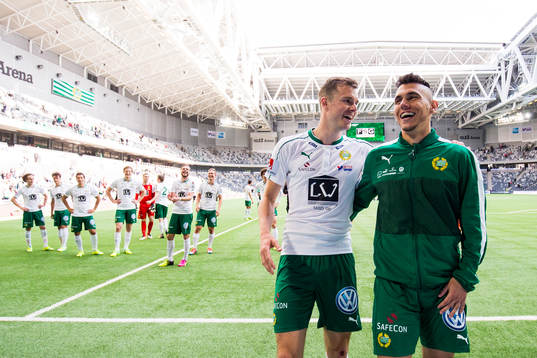 Hammarbys Richard Magyar och Alexssander Medeiros de