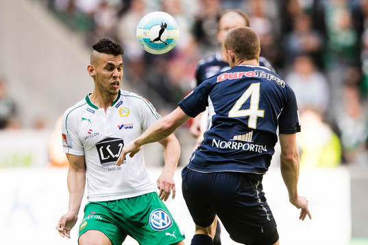 Hammarbys Alexssander Medeiros de Azeredo och Gefles Anton