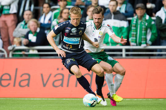 Gefles Martin Rauschenberg och Hammarbys Arnor Smarason