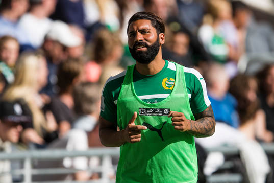 Hammarbys Stefan Batan värmer upp