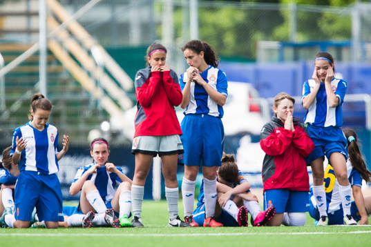 Espanyols spelare ser nedstämda ut