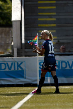 Linköpings Pernille Mosegaard Harder jublar