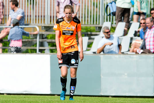 Kristianstads Amanda Edgren deppar