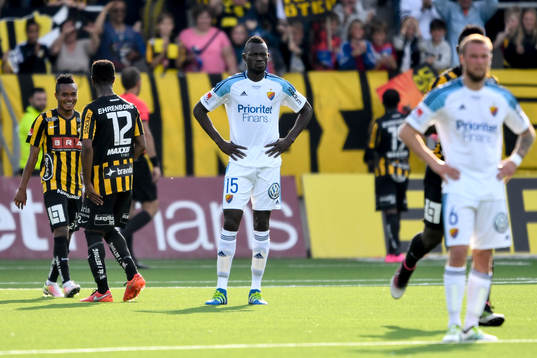 Djurgårdens Omar Colley deppar