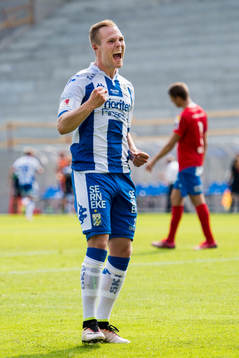 IFK Göteborgs Gustav Engvall jublar