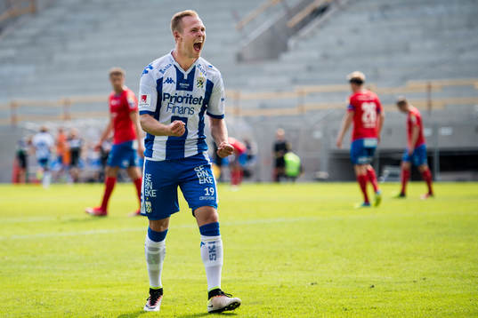 IFK Göteborgs Gustav Engvall jublar