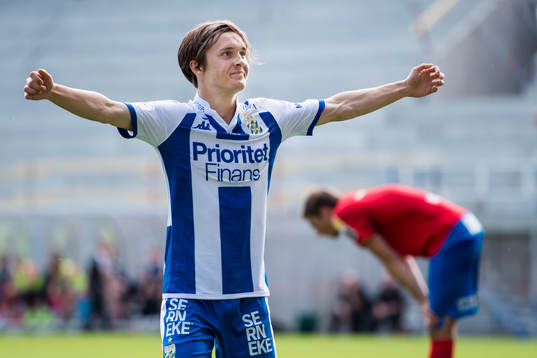 IFK Göteborgs Patrik Karlsson Lagemyr jublar