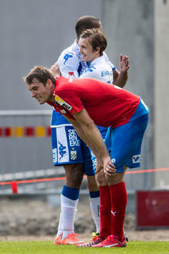 Helsingborgs Frederik Helstrup deppar och IFK Göteborgs