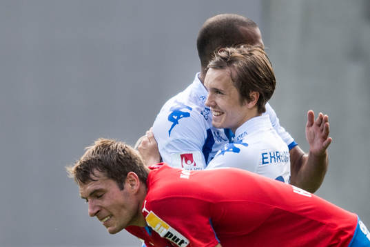 Helsingborgs Frederik Helstrup deppar och IFK Göteborgs