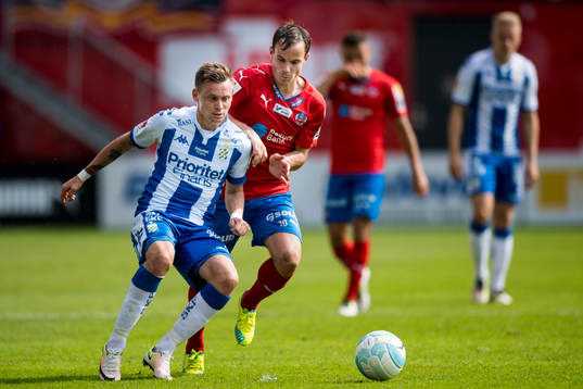 IFK Göteborgs Jakob Ankersen och Helsingborgs Anton Wede