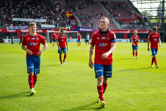 Helsingborgs Martin Christensen och Peter Larsson deppar