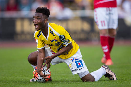 Falkenbergs Enock Kwakwa deppar
