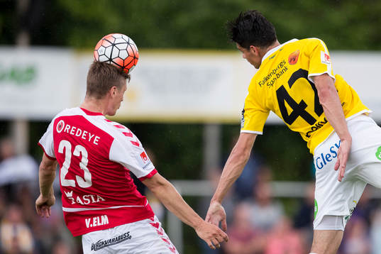 Kalmars Viktor Elm och Falkenbergs Zlatan Krizanovic