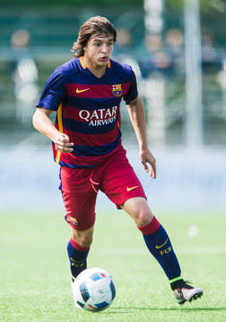 Barcelonas Pablo Moreno i aktion