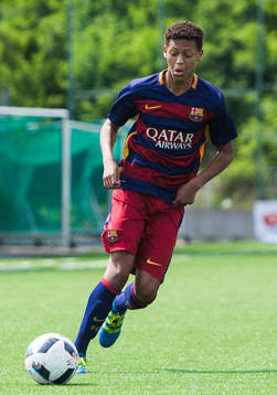 Barcelonas Anwar Mediero i aktion