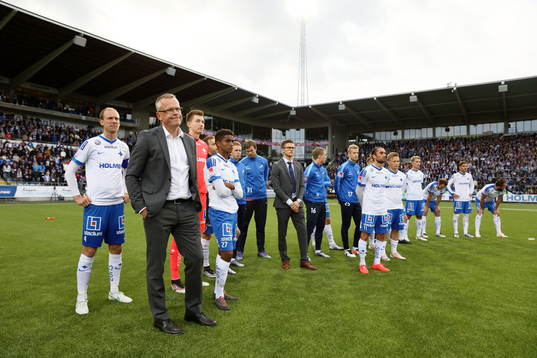 Norrköpings hela lag med tränare Jan Andersson