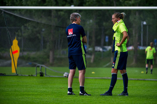 Linda Sembrant och Pia Sundhage