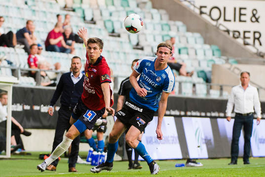 Örgrytes Daniel Paulson och Halmstads Alexander Berntsson