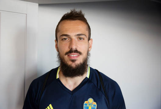 Svenska fotbollslandslagets Emir Kujovic