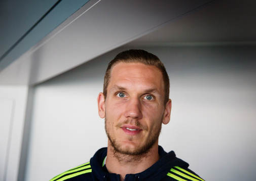 Svenska fotbollslandslagets målvakt Robin Olsen