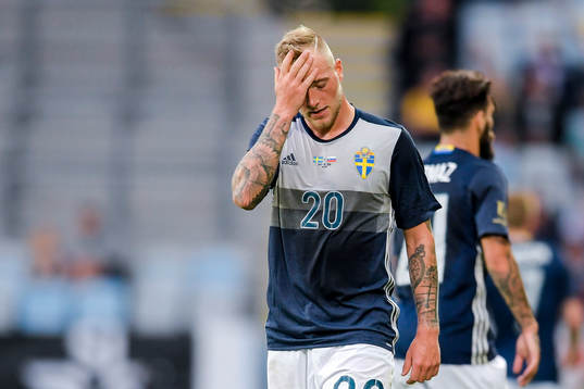 Sveriges John Guidetti  deppar