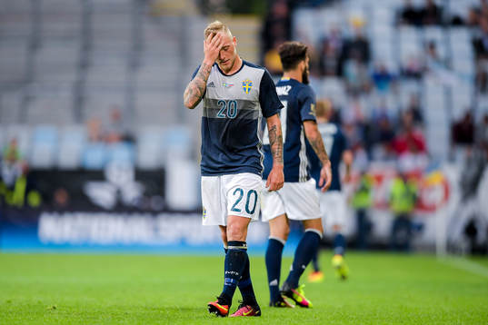 Sveriges John Guidetti  deppar