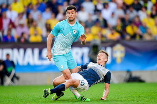 Sloveniens Rok Kronaveter och Sveriges Pontus Wernbloom