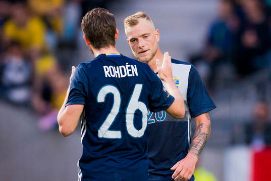 Sveriges Marcus Rohdén och John Guidetti