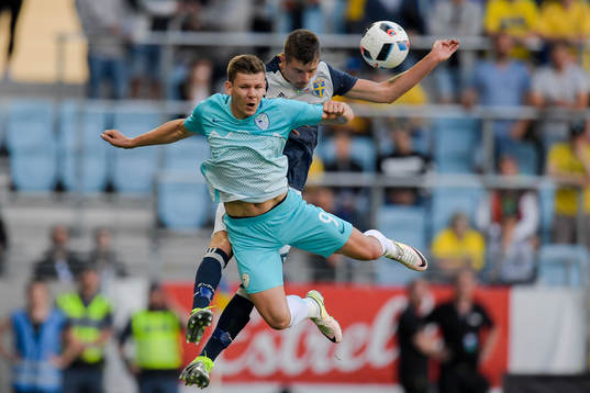 Sloveniens Rom Bezjak och Sveriges Mikael Lustig