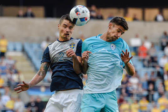 Sveriges Mikael Lustig och Sloveniens Rok Kronaveter