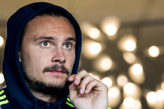 Sveriges Erik Johansson på läktaren