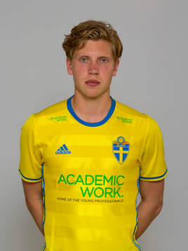 Alexander Fransson, spelare i Sveriges U21-landslag i