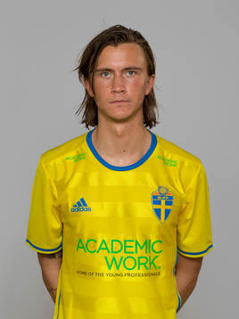 Kristoffer Olsson, spelare i Sveriges U21-landslag i fotboll