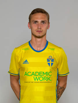 Linus Wahlqvist, spelare i Sveriges U21-landslag i fotboll