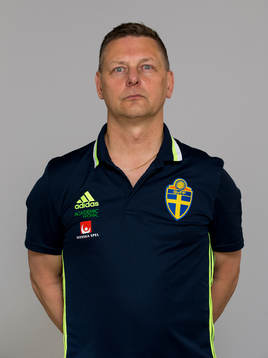 Lars-Erik Hemgren, koordinator/team manager, i Sveriges U21
