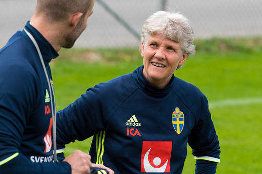 Sveriges förbundskapten Pia Sundhage