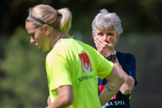 Sveriges förbundskapten Pia Sundhage