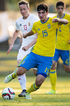 Ungerns Biro Akos och Sveriges Besard Sabovic